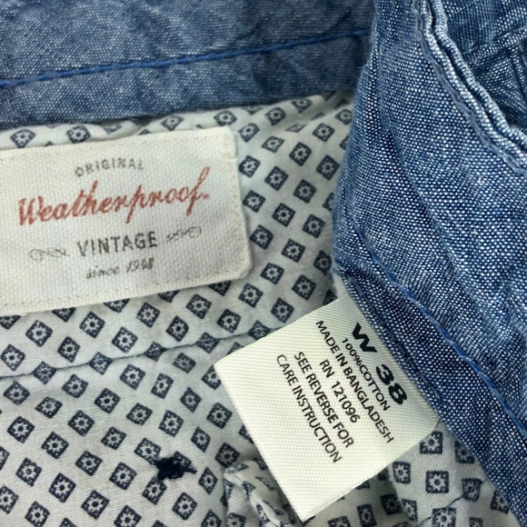 Original Weatherproof Vintage Cotton Shorts Sz 38 - Picture 3 of 5